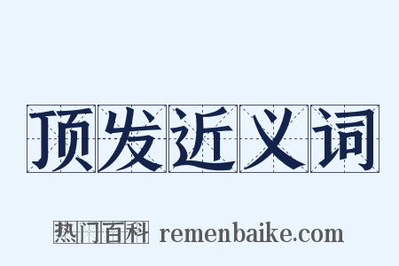 顶发近义词是什么意思的图片